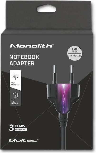 Produktbild Qoltec 51507 - Notebook - Indoor - 100 - 240 V - 50 - 60 Hz - 33 W - 19 V (33 W)