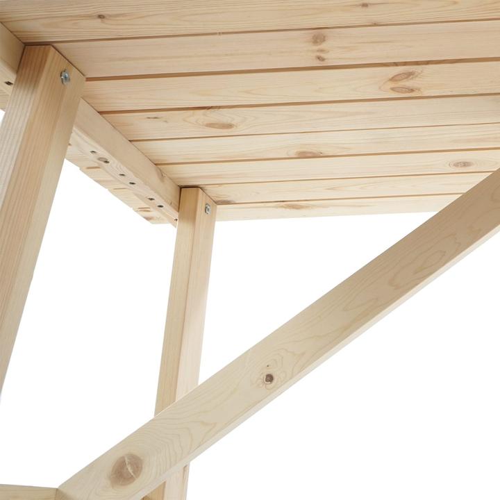 Produktbild Swisshandel24 Holztisch Gartentisch Oslo 148x70 cm Brauereiqualität, massiv - natur (148 cm)