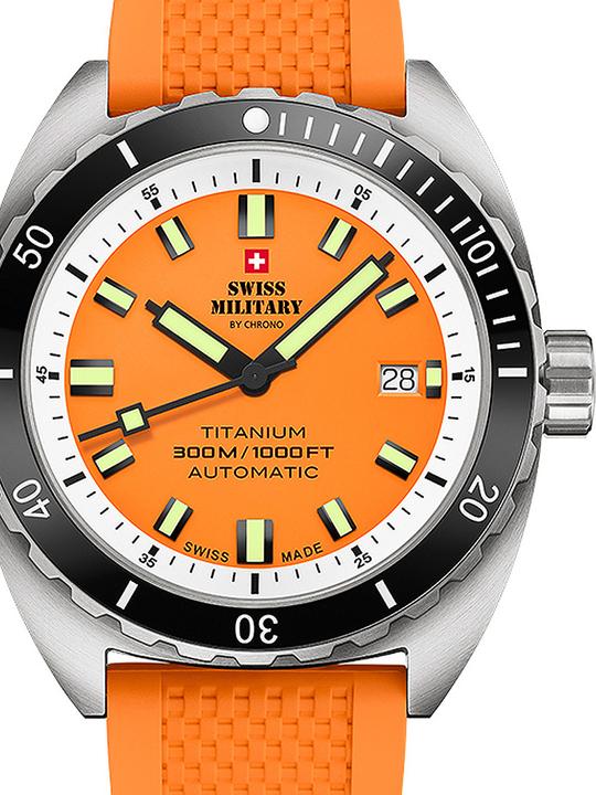 Swiss Military SMA34100.10 Diver Titanium Automatik 42mm 30ATM (Taucheruhr, 42 mm)