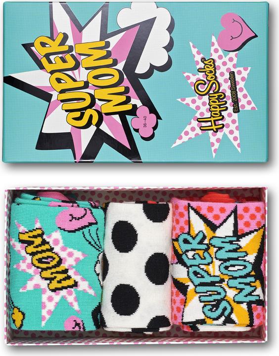 Actual product image Happy Socks Mother' Day Poison Box (pack of 3, 36 - 40)