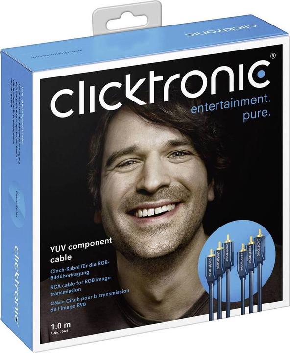 Actual product image clicktronic 3x Cinch (RCA) — 3x Cinch (RCA) (3 m)