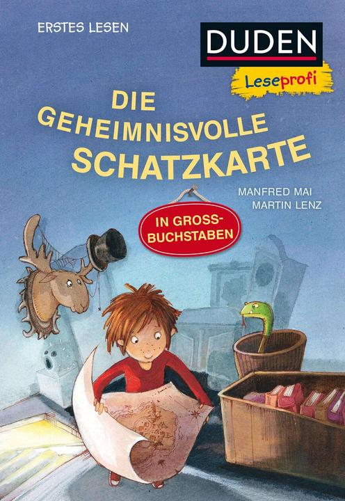 Produktbild Duden Leseprofi GROSSBUCHSTABEN: DIE GEHEIMNISVOLLE SCHATZKARTE, Erstes Lesen (Deutsch, Manfred Mai, Martin Lenz, 2018)