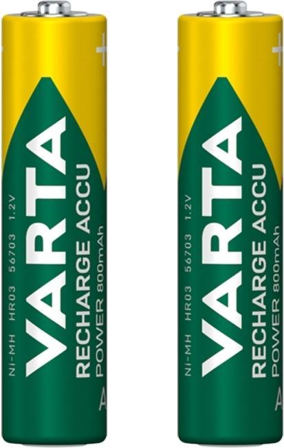 Produktbild Varta Recharge Accu Power (2 Stk., AAA, 800 mAh)