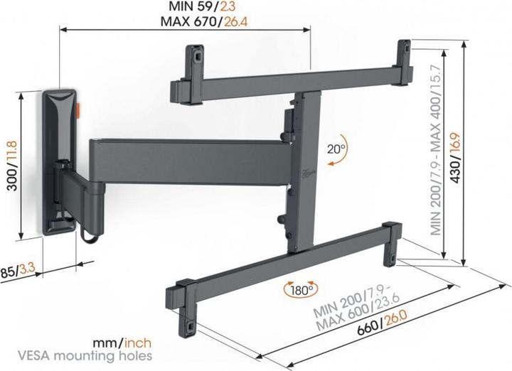 Produktbild Vogels TVM 3665 (Wand, 77", 35 kg)