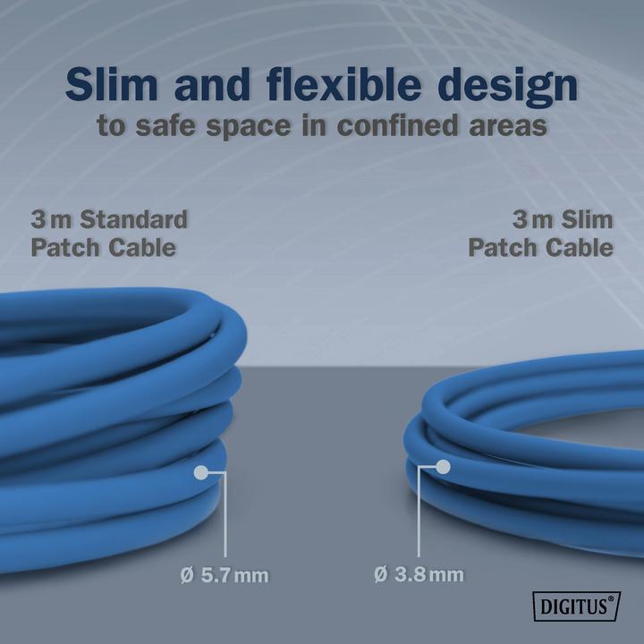 Produktbild Digitus CAT 6A Klasse Ea, F/FTP, Twisted Pair Patchkabel, Cu, LSZH, AWG 32/7, Länge: 1,5 m, blau (F/FTP, CAT6a, 1.50 m)