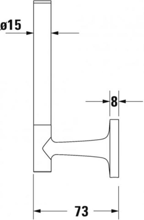Produktbild Duravit Reserve-Rollenhalter STARCK T Chrom