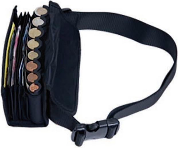 Produktbild Reskal Kellnergeldtasche Noten & Mnzen EUROWALLET, schwarz