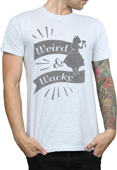 Actual product image Disney Mens Alice In Wonderland Weird And Wacky T-Shirt (L)