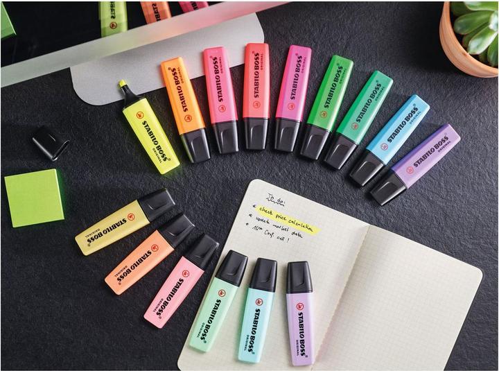 Actual product image STABILO BOSS ORIGINAL highlighter (Orange, Yellow, Green, Blue, Pink, Red, 5 mm, 6 x)