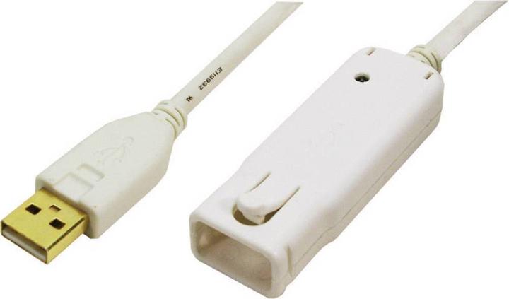 Produktbild LogiLink USB 2.0 Verlängerungskabel (12 m, USB 2.0, 2.50 W)