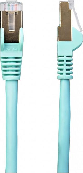 Produktbild StarTech Patch Cable Cat6a 0.5m Aqua (STP, CAT6a, 0.50 m)