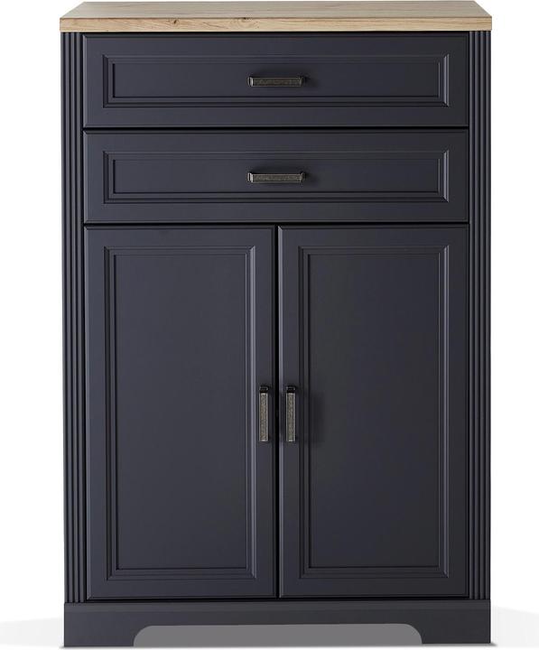 Antik, Graphitfarbig MDF