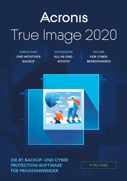 Acronis True Image 2020 Premium Subscription 3 Devices 1TB (1 Utilisateur, 3 Périphériques/Utilisateurs, 12 mois)