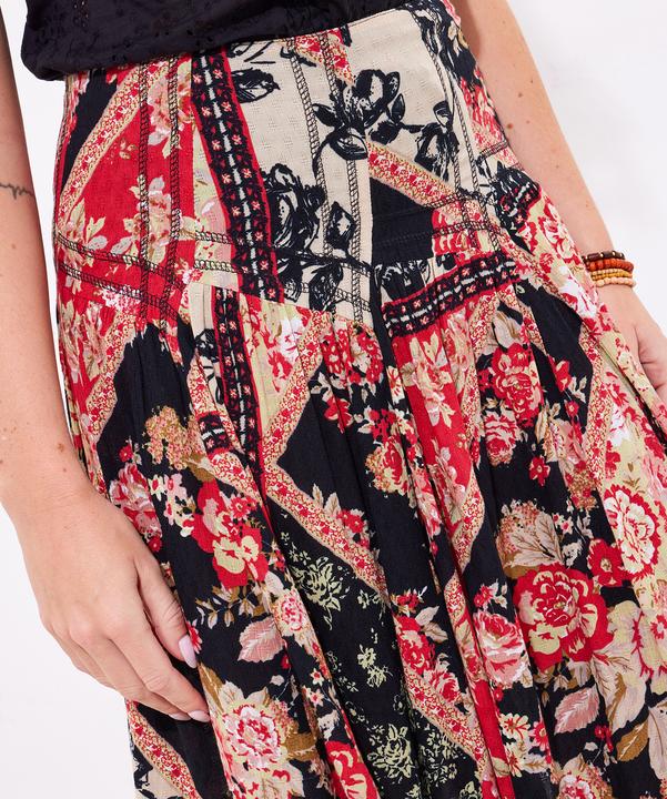 Actual product image Joe Browns Floral Patchwork Knee-Length Skirt (38)