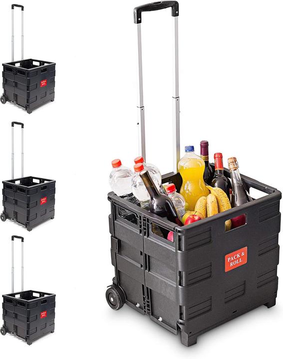 Actual product image Relaxdays Klappbares Einkaufstrolley-Set