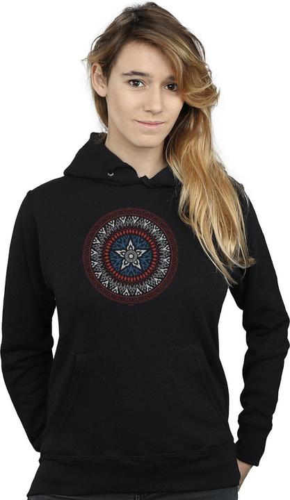Captain America Ornamental Shield Kapuzenpullover (XXL)