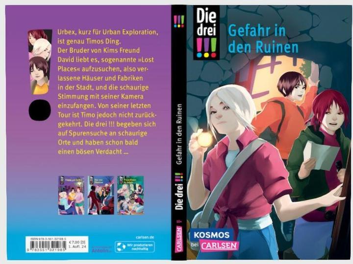 Produktbild Die drei!!!: Gefahr in den Ruinen (Deutsch, Maja von Vogel, 2024)