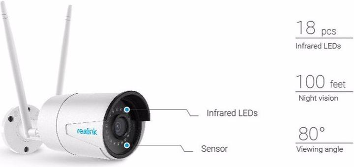 Immagine prodotto Reolink Telecamera IP Bullet 4MP RLC-410W 4MP (2560 x 1440 Pixels)
