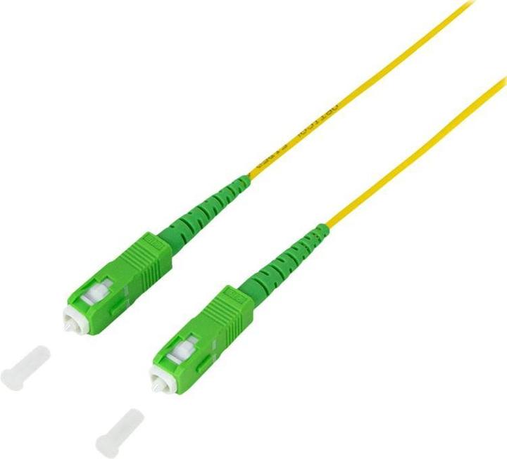 Produktbild LogiLink LWL Patchkabel, 2x SC-Simplex, OS2, 20 m, gelb SC-Simplex Stecker (20 m)
