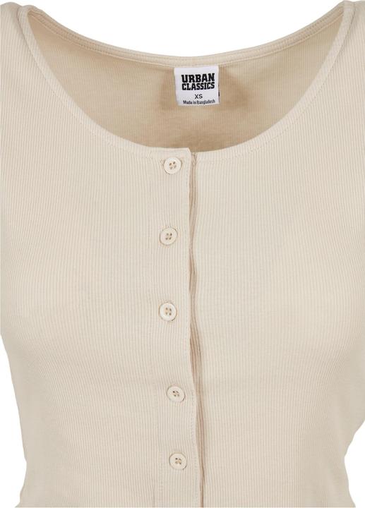 Actual product image Urban Classics Ladies Cropped Button Up Rib Tee - 12114 (4XL)