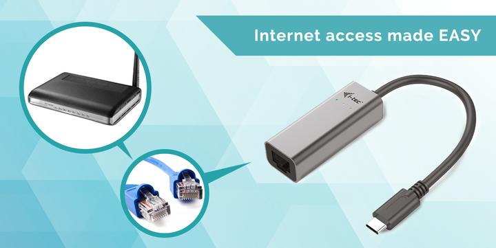 Actual product image i-tec USB-C to (USB-C, RJ45 (1x))