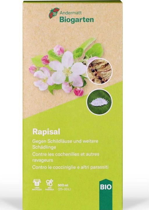 Actual product image Andermatt Biogarten Rapisal (Aphids, Red spider mites, Thunderbug, White Flies, Scale insects, Pearleaf Sucker, Boxwood leaf flea, Cyclades)