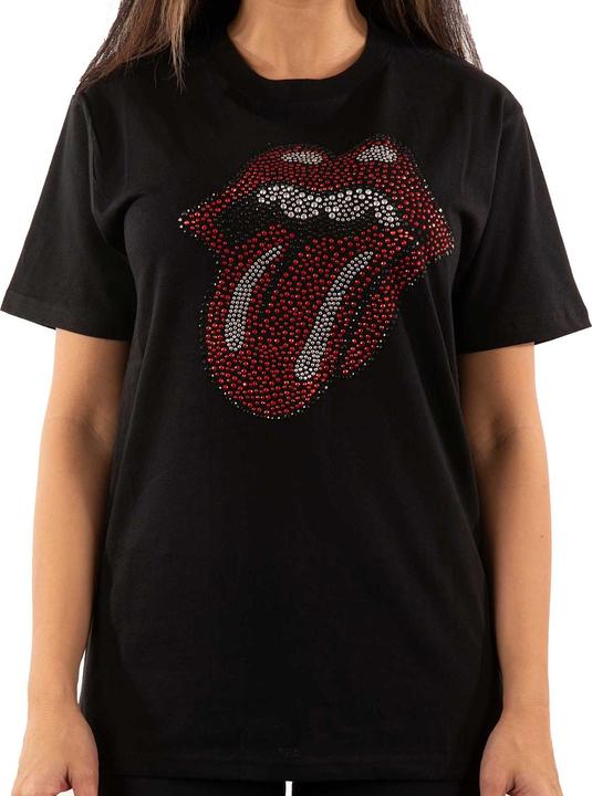 Immagine prodotto The Rolling Stones Maglietta classica unisex per adulti con lingua impreziosita (XL)