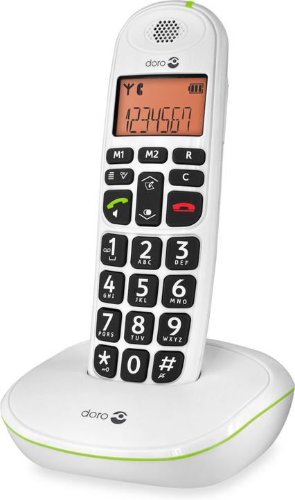 Produktbild Doro PhoneEasy 100w, Analog/DECT telephone, Wireless handset, Speakerphone, 20 entries, Caller ID, W