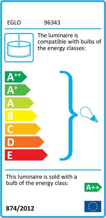 Energie-Label EGLO Farsala (G9, 360 lm)