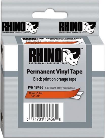 Actual product image Dymo Writing tape 19mm vinyl (1.90 cm, Orange)