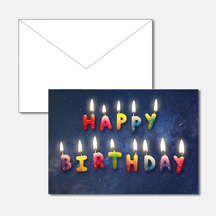 Image du produit Carte d'anniversaire - Bougies Happy Birthday (1 pcs)