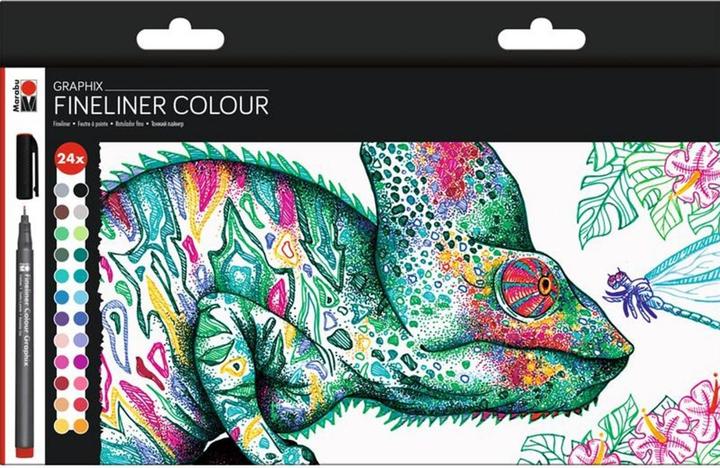 Actual product image Marabu Fineliner Graphix Hypnotize 0.5 mm, 24 pieces (Black, 24 x)