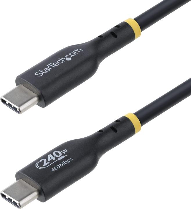 Image du produit StarTech com Câble de Recharge USB-C de 4m, Cordon USB-C Certifié USB-IF, 240W PD EPR, Câble Chargeu (4 m, USB 2.0, 240 W)
