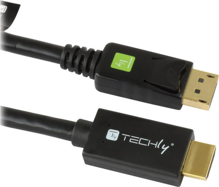 Image du produit Techly DisplayPort — HDMI (Typ A) (2 m, HDMI, DisplayPort)