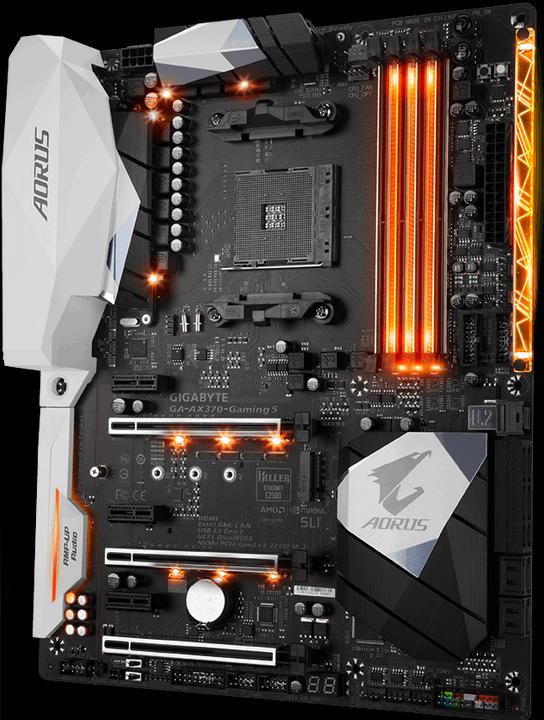 Produktbild Gigabyte AORUS GA-AX370-Gaming 5 (AM4, AMD X370, ATX)