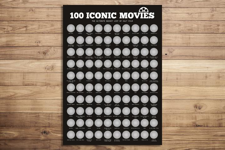 Actual product image Out of the blue 100 Legendary Films Scratch Off Posters (42 x 60 cm)