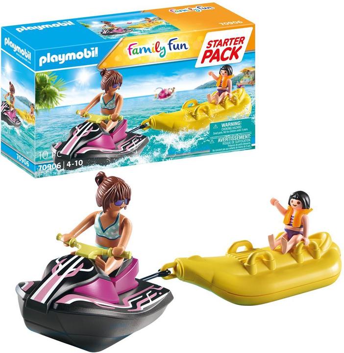 Actual product image Playmobil Starter Pack Water Scooter with Banana Boat (70906, Playmobil Family Fun)