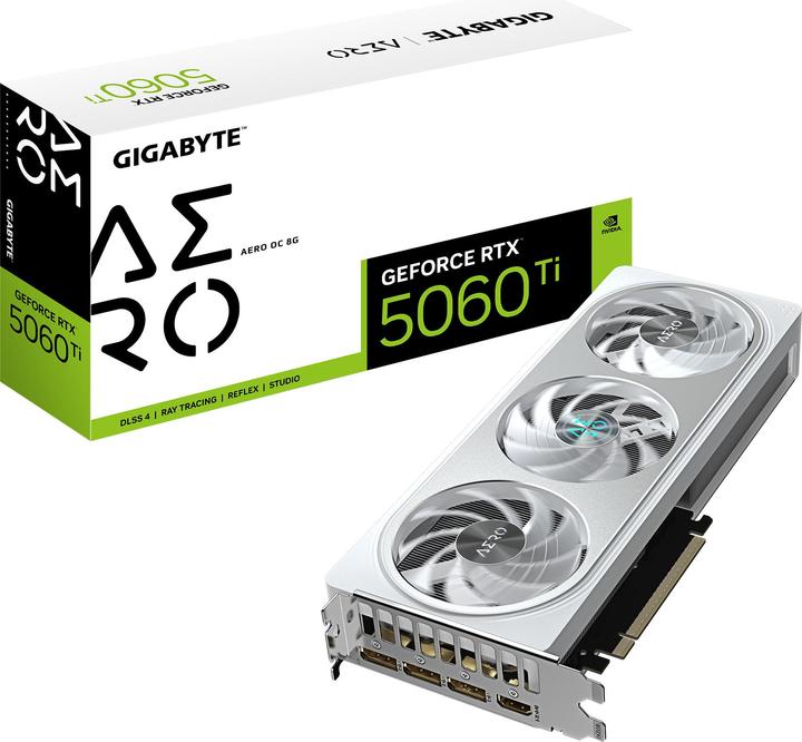 Actual product image Gigabyte GeForce RTX 5060 Ti AERO OC (8 GB)