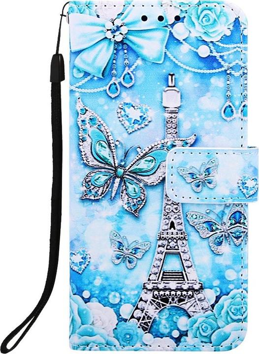 Actual product image Ueli Express iPhone 11 book case Case with card holder Glitter Eiffel Tower (Apple iPhone 11)