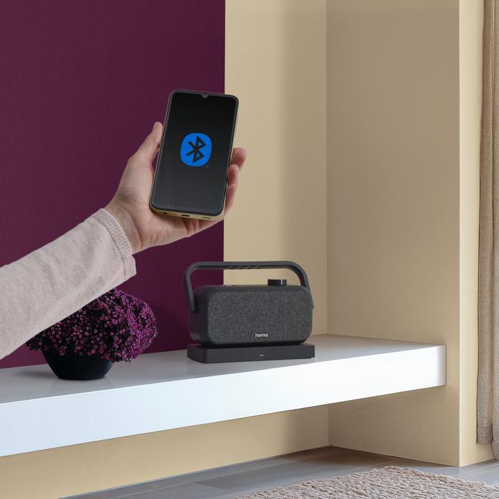 Immagine prodotto Hama Lautsprecher für Fernseher, 2,4-GHz-Station + Bluetooth®, tragbar, stereo (18 h, Porta USB)