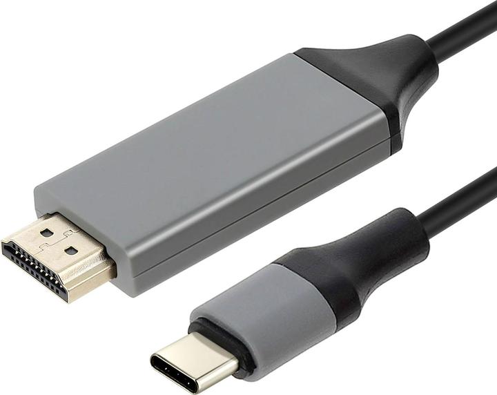Produktbild Wiwu Videokabel Adapter USB-C / HDMI Ultra HD 2m – Schwarz (2 m, USB)