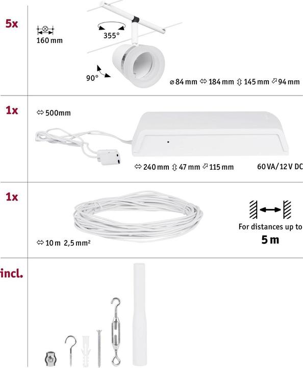 Actual product image Paulmann Wire System Cone