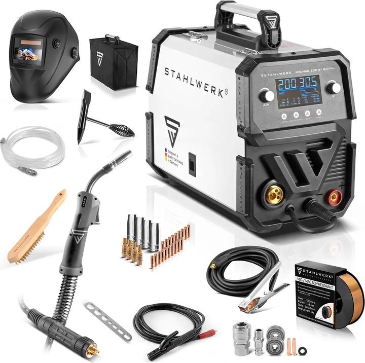 Actual product image Stahlwerk Welding machine MIG MAG 200 ST Digital IGBT fully equipped with 200 A