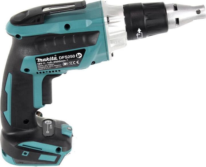 Produktbild Makita DFS 250 ZJ Akku Trockenbauschrauber 18 V Brushless + Makpac - ohne Akku, ohne Ladegerät (Akkubetrieb)