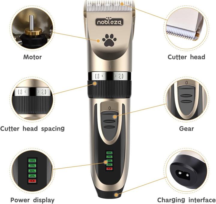 Produktbild Nobleza Tierhaarschneider-Set (Hund, Katze)