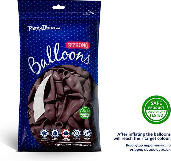 Image du produit Partydeco Ballons solides 30cm, marron métallique (1 pkt / 50 pc.) (50 x)