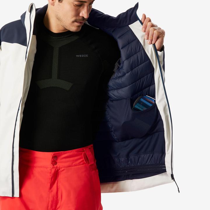 Produktbild Wedze Skijacke Herren warm und wasserdicht - 500 grau/marineblau (XXL)