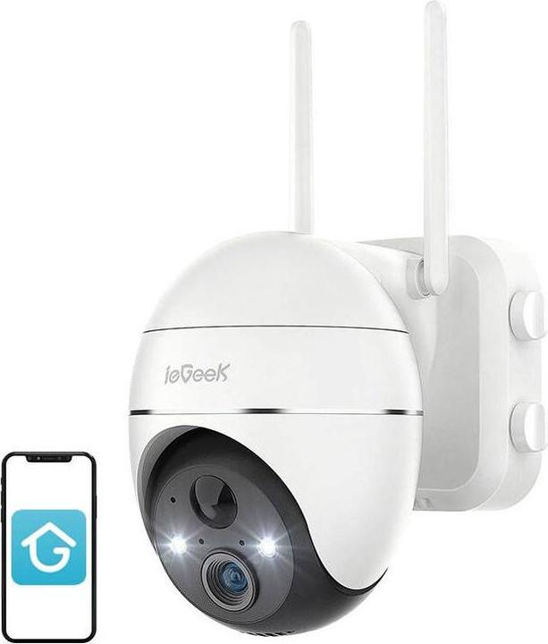 IeGeek Wireless 3MP WiFi outdoor camera ZS-GX1S white 5200mAh