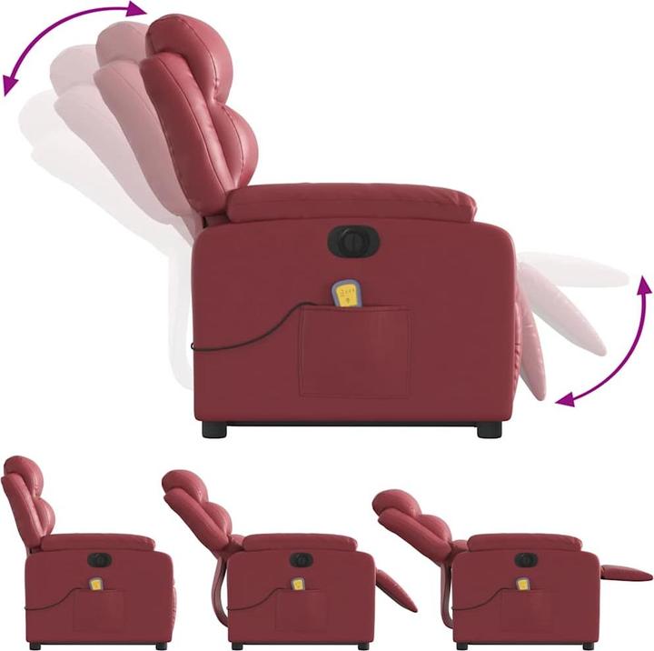 Immagine prodotto VidaXL Poltrona massaggiante Ausilio elettrico stand-up Poltrona relax Poltrona in similpelle