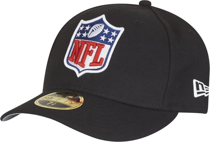 New Era 59Fifty LOW PROFILE Cap - NFL Shield schwarz - 7 1/4 (7 1/4)